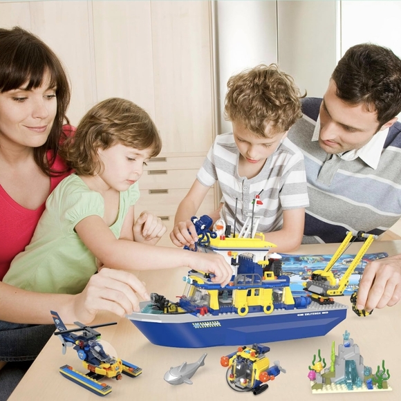 Exercise N Play City Ocean Exploration Ship Building Kit, Deep Sea Explorer Boat - Picture 7 of 7